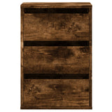 Ladekast 40x41x58 cm bewerkt hout gerookt eikenkleurig - AllerleiShop