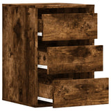 Ladekast 40x41x58 cm bewerkt hout gerookt eikenkleurig - AllerleiShop