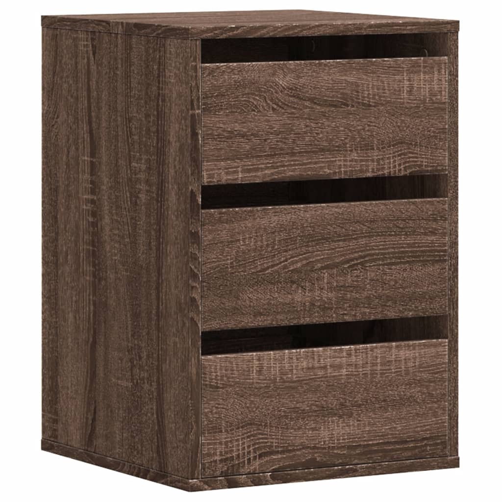 Ladekast 40x41x58 cm bewerkt hout bruin eikenkleurig - AllerleiShop