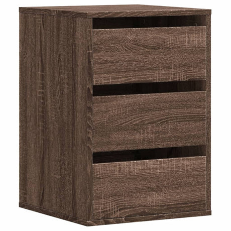 Ladekast 40x41x58 cm bewerkt hout bruin eikenkleurig - AllerleiShop