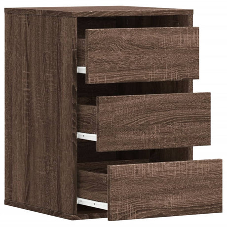 Ladekast 40x41x58 cm bewerkt hout bruin eikenkleurig - AllerleiShop