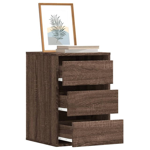 Ladekast 40x41x58 cm bewerkt hout bruin eikenkleurig - AllerleiShop