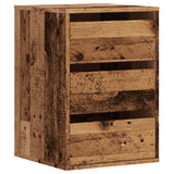 Ladekast 40x41x58 cm bewerkt hout oud houtkleurig - AllerleiShop