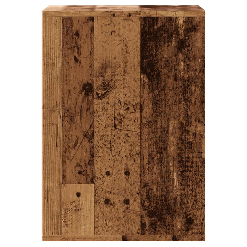 Ladekast 40x41x58 cm bewerkt hout oud houtkleurig - AllerleiShop