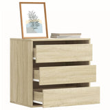 Ladekast 60x41x58 cm bewerkt hout sonoma eikenkleurig - AllerleiShop