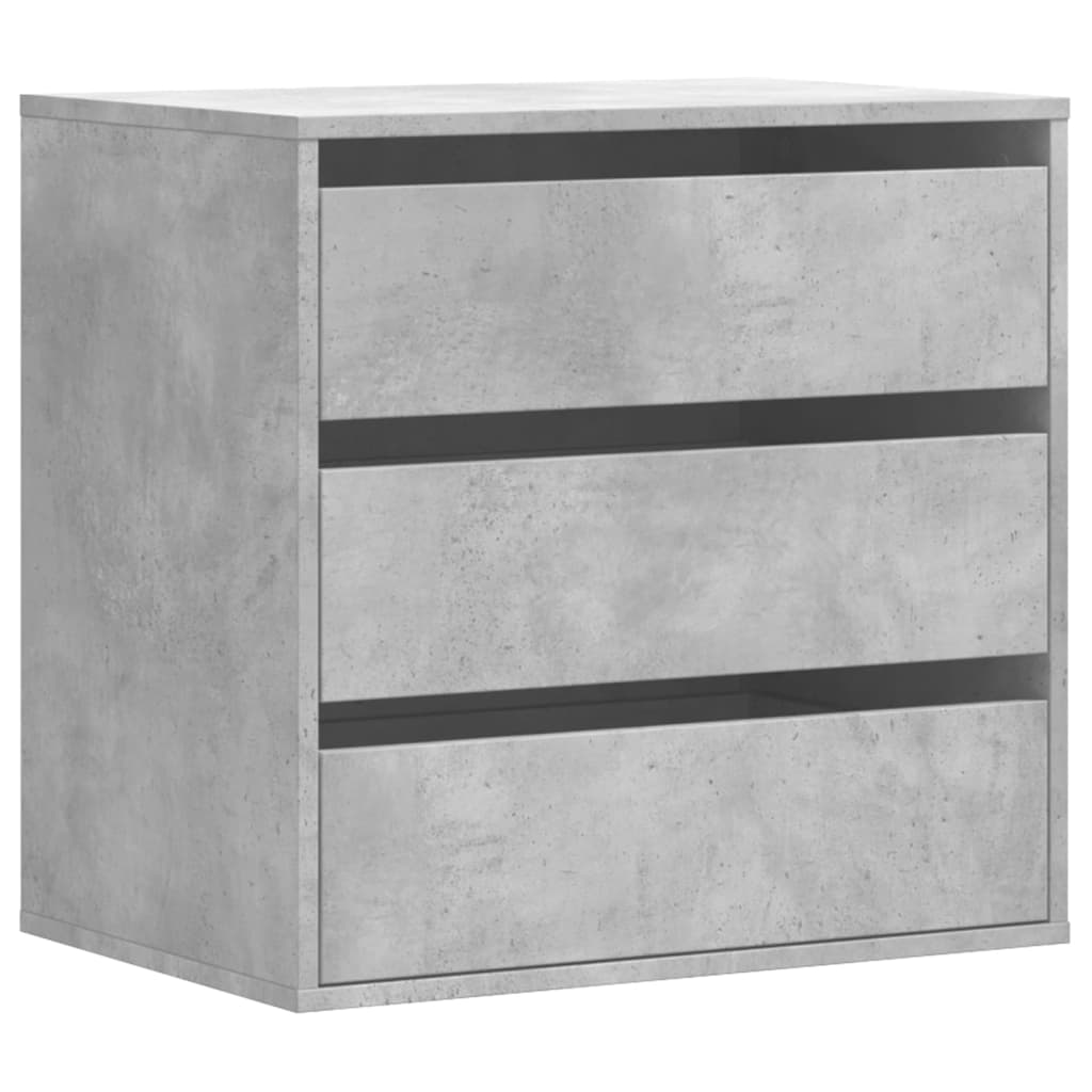 Ladekast 60x41x58 cm bewerkt hout betongrijs - AllerleiShop