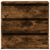 Ladekast 60x41x58 cm bewerkt hout gerookt eikenkleurig - AllerleiShop