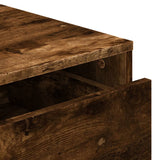 Ladekast 60x41x58 cm bewerkt hout gerookt eikenkleurig - AllerleiShop