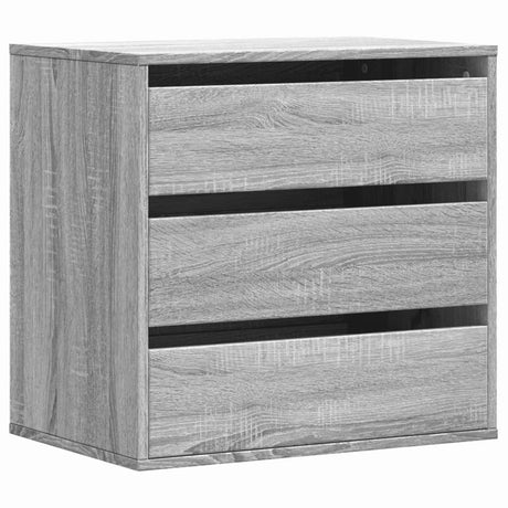 Ladekast 60x41x58 cm bewerkt hout grijs sonoma eikenkleurig - AllerleiShop