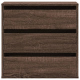 Ladekast 60x41x58 cm bewerkt hout bruin eikenkleurig - AllerleiShop