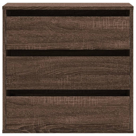 Ladekast 60x41x58 cm bewerkt hout bruin eikenkleurig - AllerleiShop