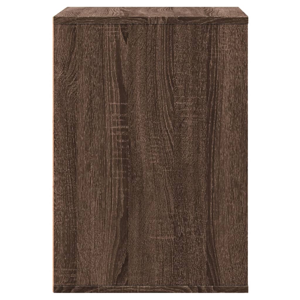 Ladekast 60x41x58 cm bewerkt hout bruin eikenkleurig - AllerleiShop