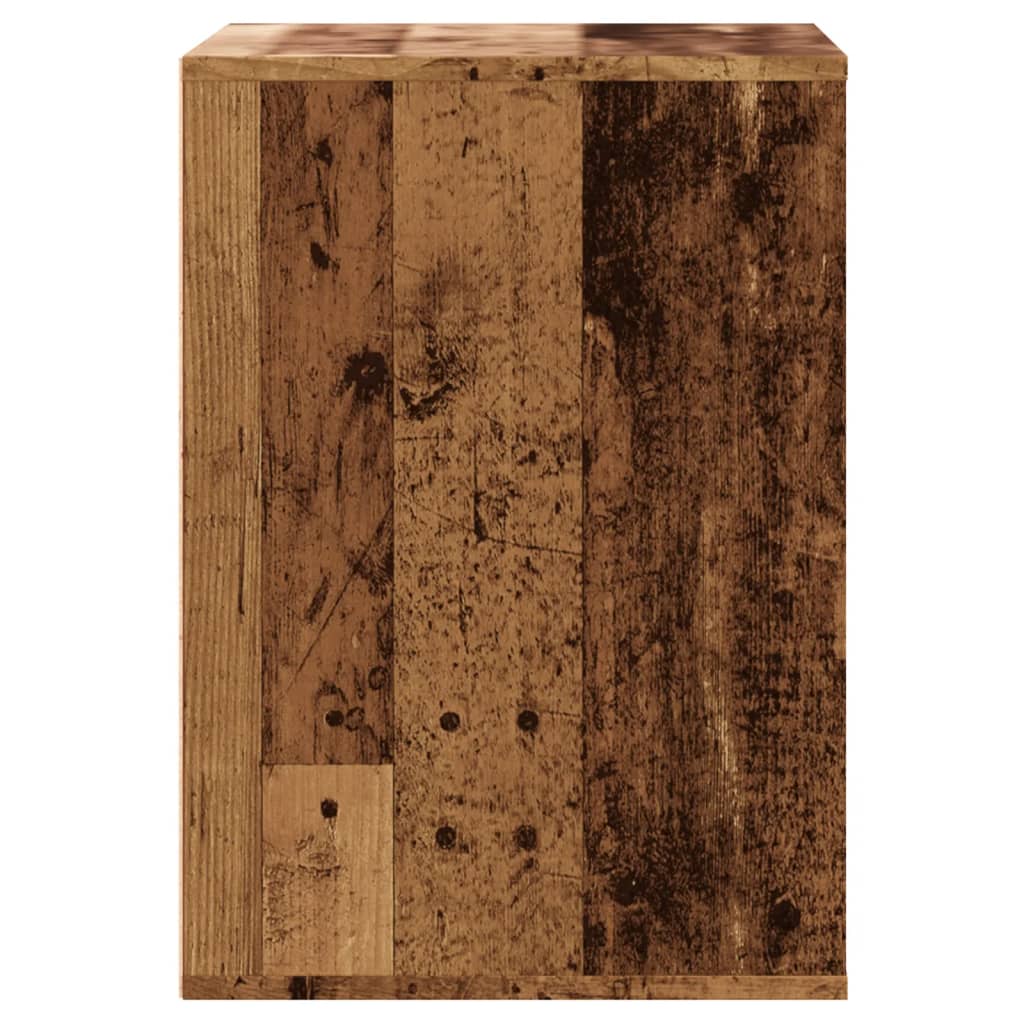 Ladekast 60x41x58 cm bewerkt hout oud houtkleurig - AllerleiShop