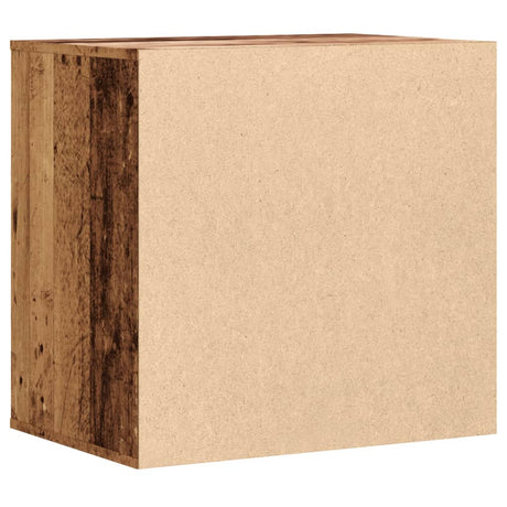 Ladekast 60x41x58 cm bewerkt hout oud houtkleurig - AllerleiShop