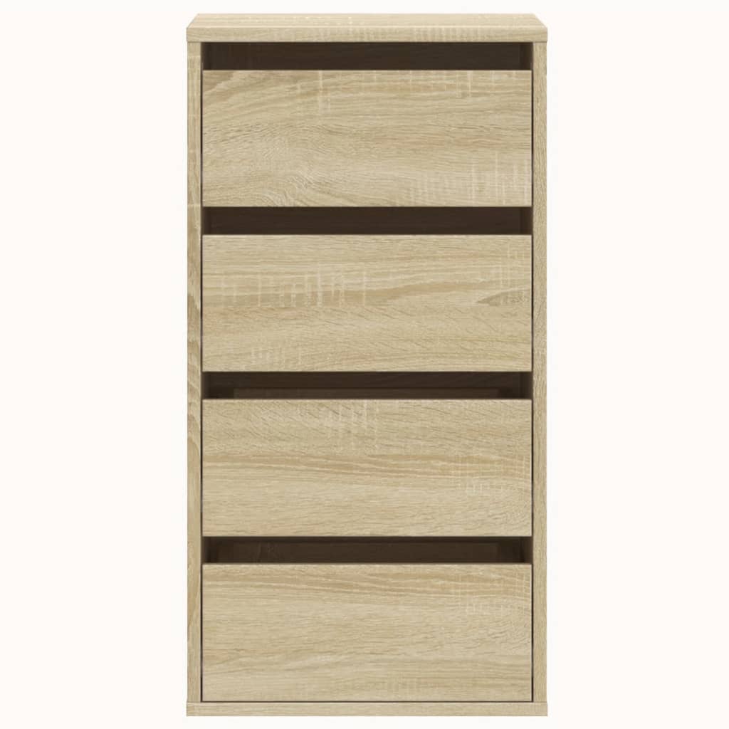 Ladekast 40x41x76 cm bewerkt hout sonoma eikenkleurig - AllerleiShop