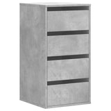 Ladekast 40x41x76 cm bewerkt hout betongrijs - AllerleiShop