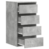 Ladekast 40x41x76 cm bewerkt hout betongrijs - AllerleiShop