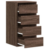 Ladekast 40x41x76 cm bewerkt hout bruin eikenkleurig - AllerleiShop