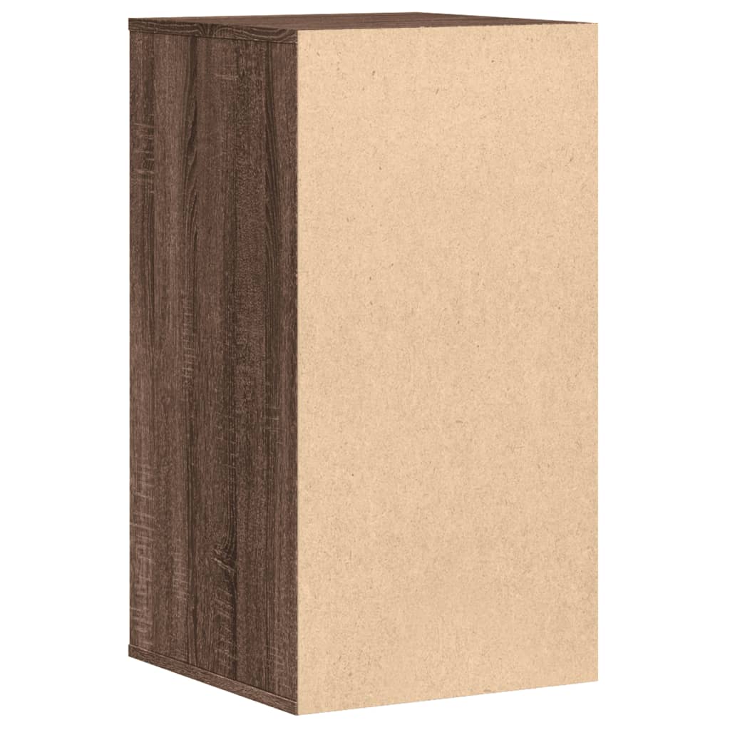 Ladekast 40x41x76 cm bewerkt hout bruin eikenkleurig - AllerleiShop