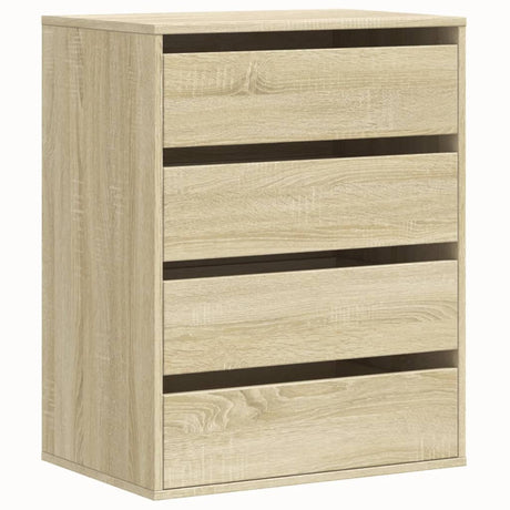 Ladekast 60x41x76 cm bewerkt hout sonoma eikenkleurig - AllerleiShop