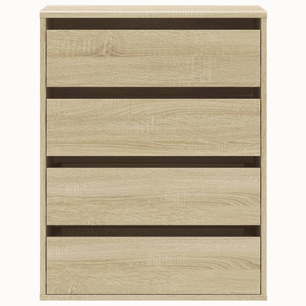 Ladekast 60x41x76 cm bewerkt hout sonoma eikenkleurig - AllerleiShop