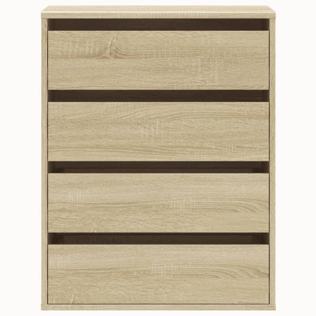 Ladekast 60x41x76 cm bewerkt hout sonoma eikenkleurig - AllerleiShop