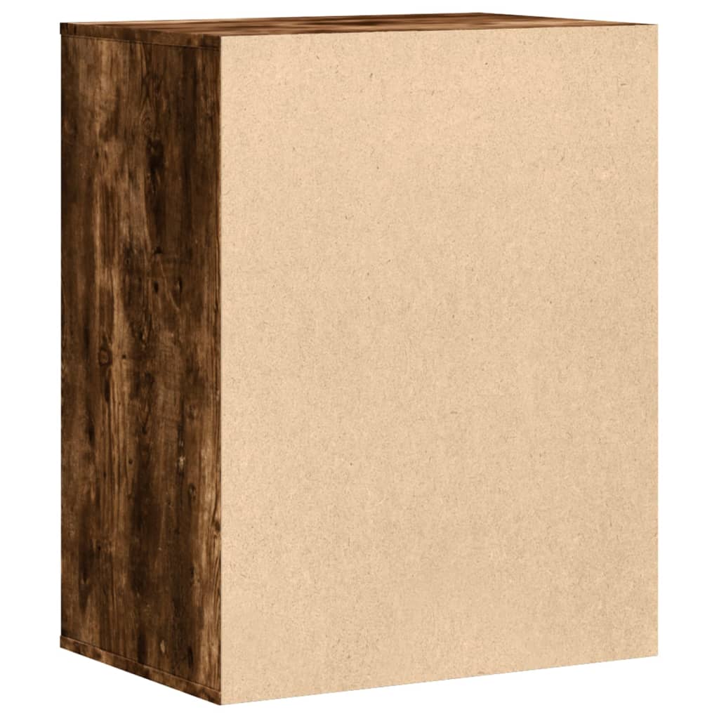 Ladekast 60x41x76 cm bewerkt hout gerookt eikenkleurig - AllerleiShop