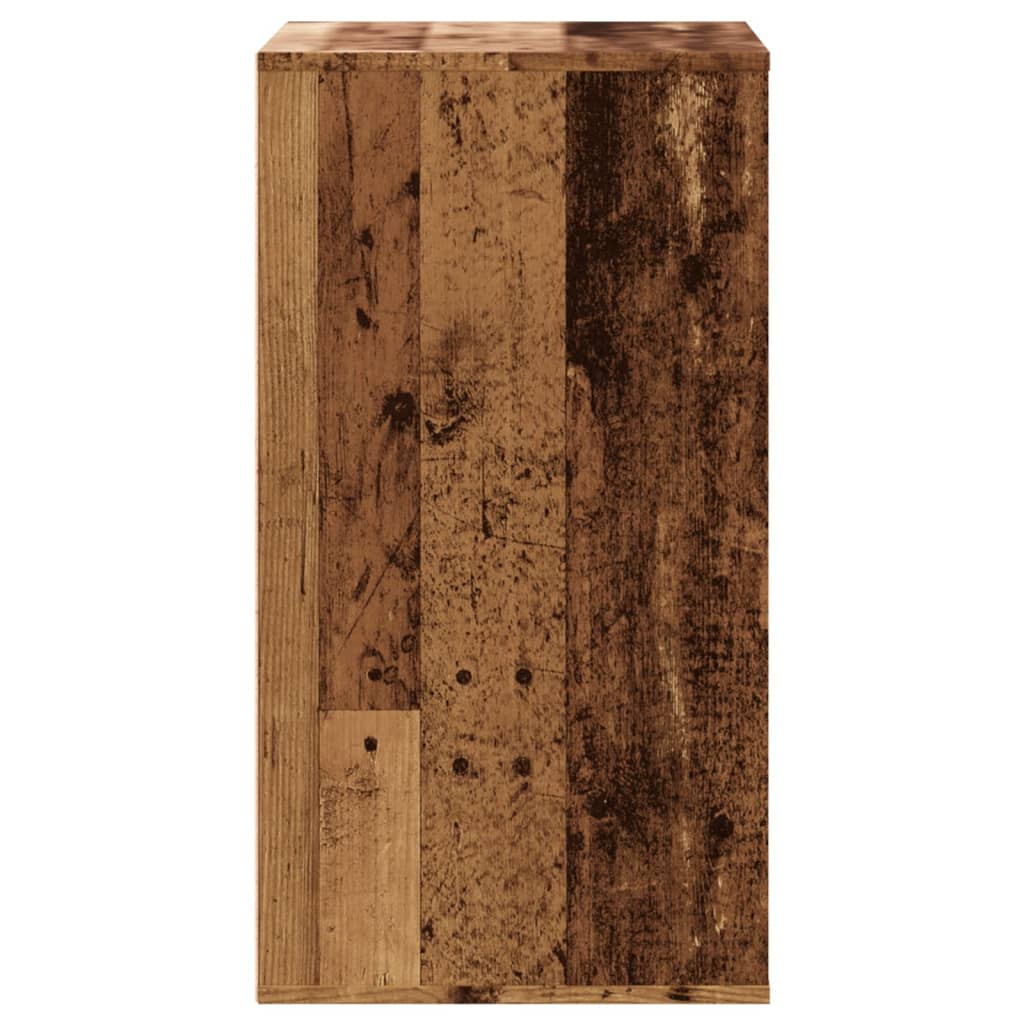 Ladekast 60x41x76 cm bewerkt hout oud houtkleurig - AllerleiShop