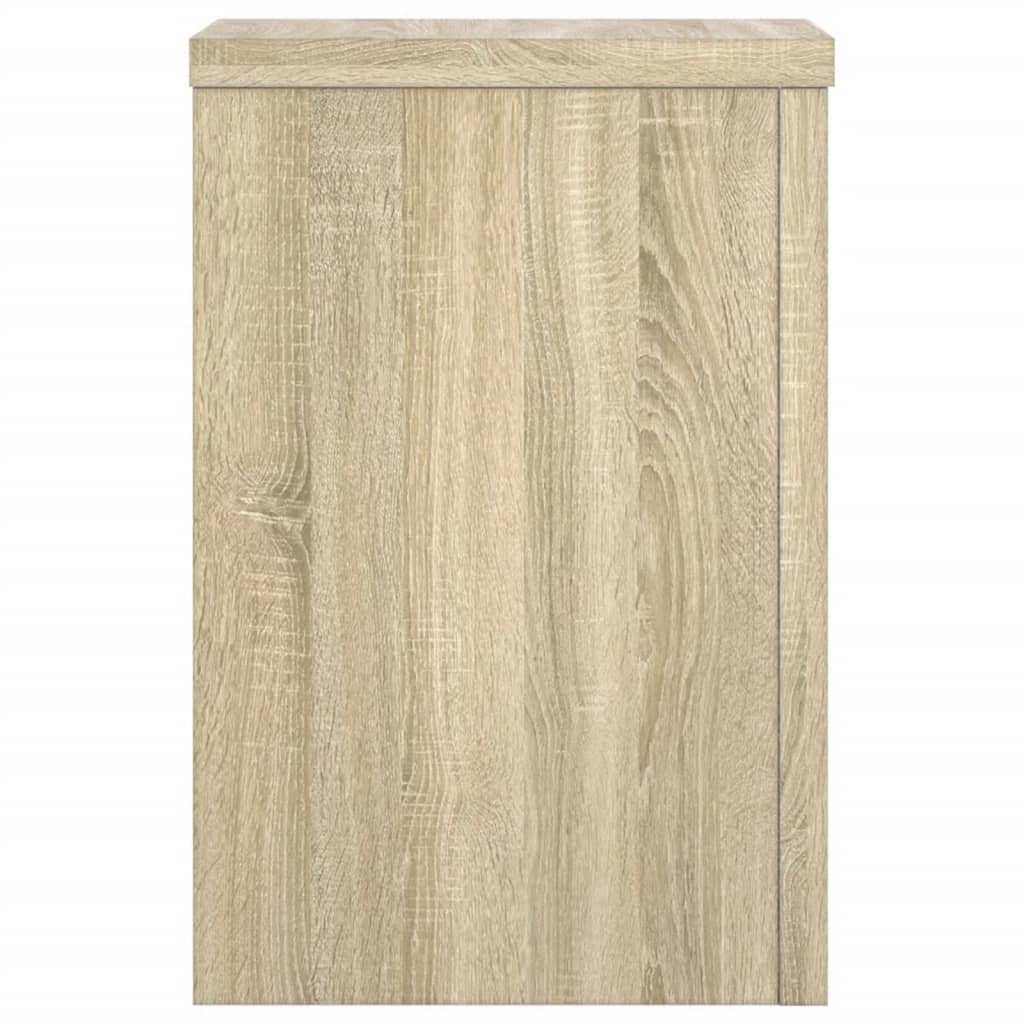 Plantenstandaards 2 st 20x20x30 cm bewerkt hout sonoma eiken - AllerleiShop