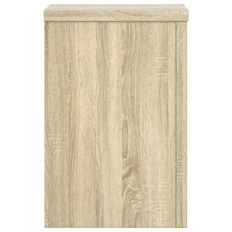 Plantenstandaards 2 st 20x20x30 cm bewerkt hout sonoma eiken - AllerleiShop