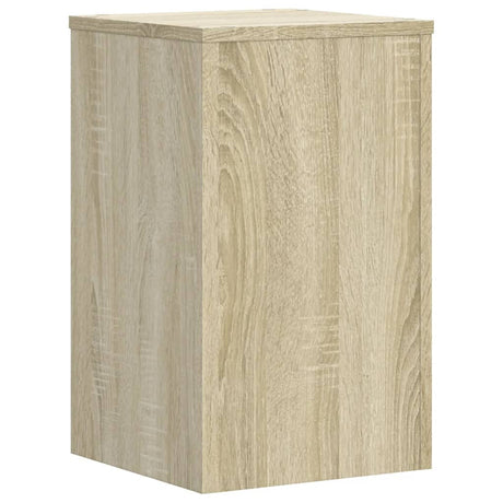 Plantenstandaards 2 st 30x30x50 cm bewerkt hout sonoma eiken - AllerleiShop