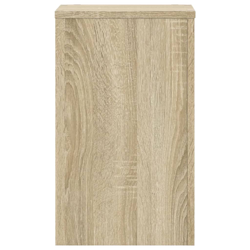 Plantenstandaards 2 st 30x30x50 cm bewerkt hout sonoma eiken - AllerleiShop