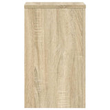 Plantenstandaards 2 st 30x30x50 cm bewerkt hout sonoma eiken - AllerleiShop