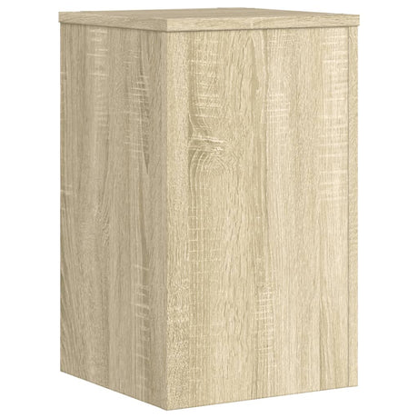 Plantenstandaards 2 st 30x30x50 cm bewerkt hout sonoma eiken - AllerleiShop