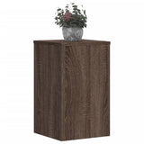 Plantenstandaards 2 st 30x30x50 cm bewerkt hout bruin eiken - AllerleiShop