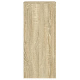 Plantenstandaards 2 st 30x30x70 cm bewerkt hout sonoma eiken - AllerleiShop