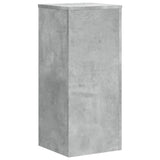 Plantenstandaards 2 st 30x30x70 cm bewerkt hout betongrijs - AllerleiShop