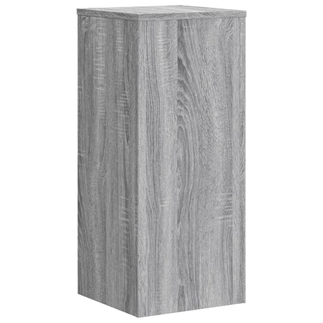 Plantenstandaards 2 st 30x30x70 cm bewerkt hout grijs sonoma - AllerleiShop