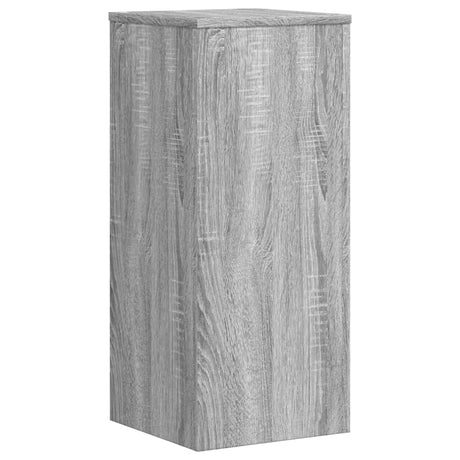 Plantenstandaards 2 st 30x30x70 cm bewerkt hout grijs sonoma - AllerleiShop