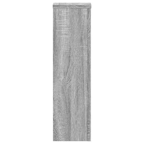 Plantenstandaards 2 st 17x17x60 cm bewerkt hout grijs sonoma - AllerleiShop