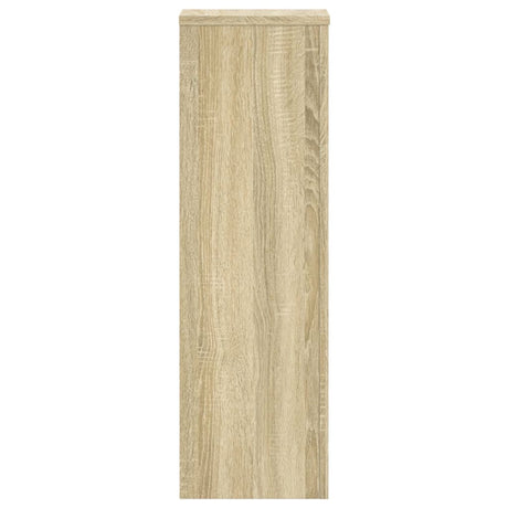 Plantenstandaards 2 st 25x25x80 cm bewerkt hout sonoma eiken - AllerleiShop