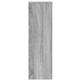 Plantenstandaards 2 st 25x25x80 cm bewerkt hout grijs sonoma - AllerleiShop