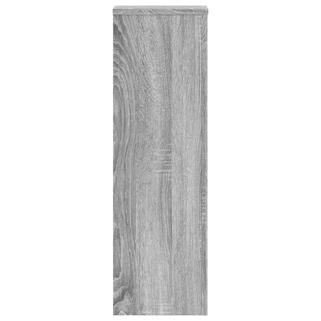 Plantenstandaards 2 st 25x25x80 cm bewerkt hout grijs sonoma - AllerleiShop