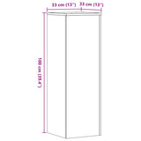 Plantenstandaard 33x33x100 cm bewerkt hout artisanaal eiken