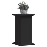 Plantenstandaard 33x33x60 cm bewerkt hout zwart - AllerleiShop