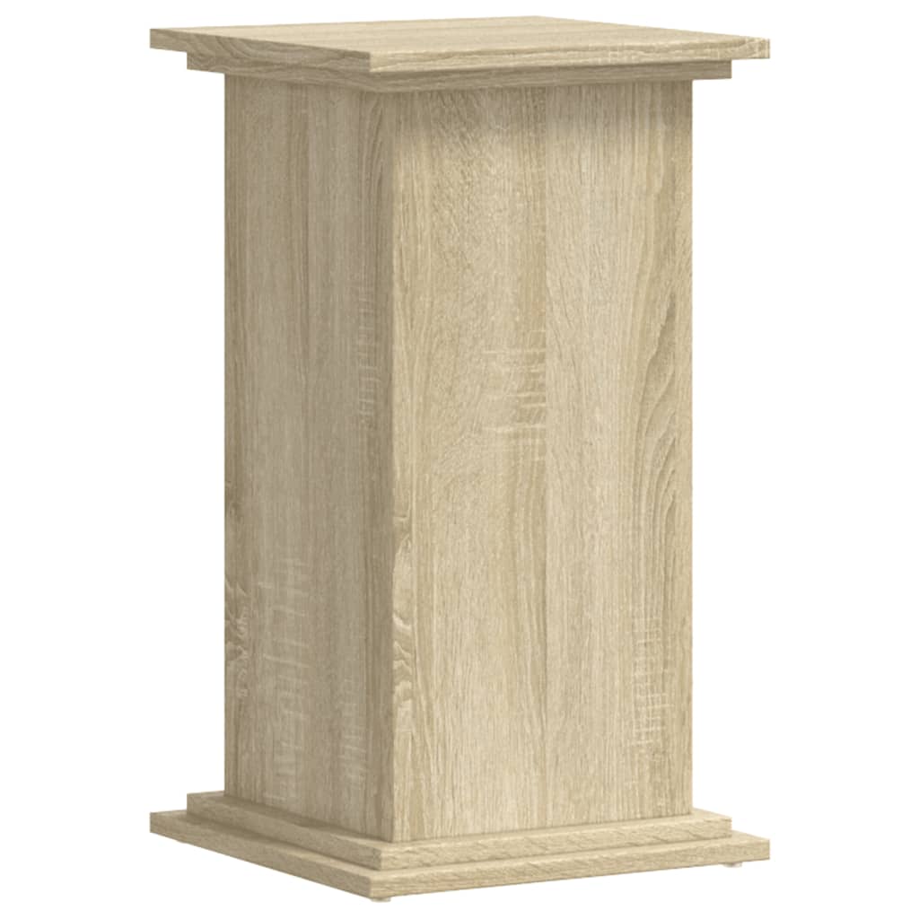 Plantenstandaard 33x33x60 cm bewerkt hout sonoma eikenkleurig - AllerleiShop