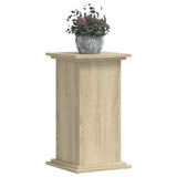 Plantenstandaard 33x33x60 cm bewerkt hout sonoma eikenkleurig - AllerleiShop