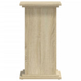 Plantenstandaard 33x33x60 cm bewerkt hout sonoma eikenkleurig - AllerleiShop