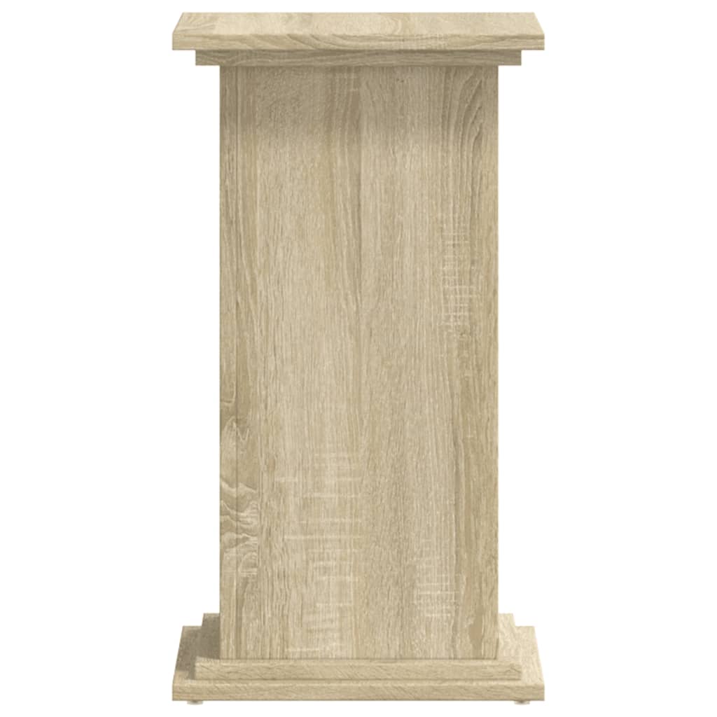 Plantenstandaard 33x33x60 cm bewerkt hout sonoma eikenkleurig - AllerleiShop