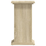 Plantenstandaard 33x33x60 cm bewerkt hout sonoma eikenkleurig - AllerleiShop